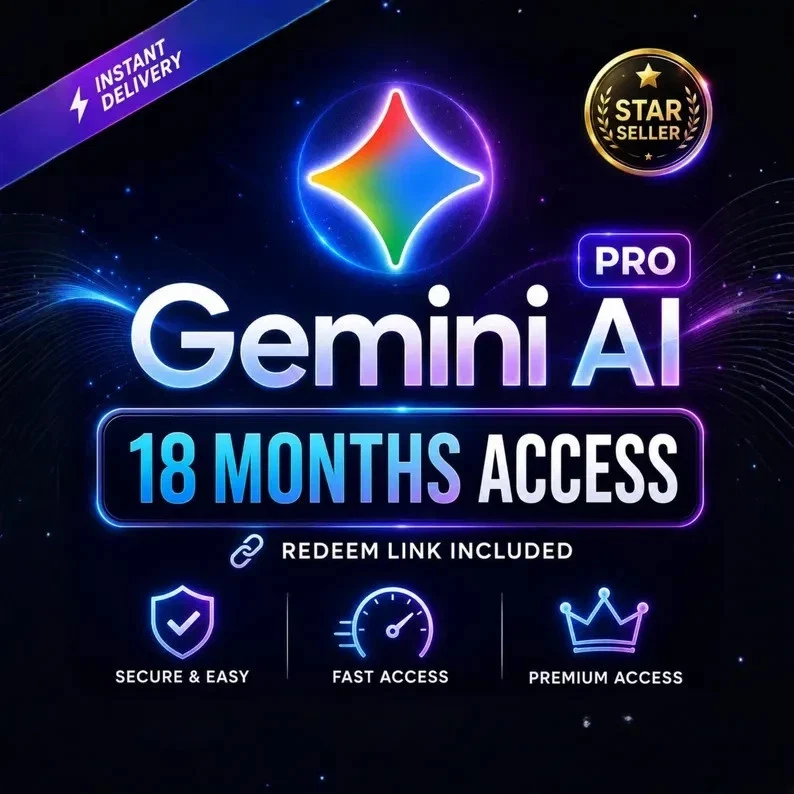 اشتراك جوجل جيمناي برو (Google Gemini) لمدة سنة